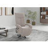 RELAXSESSEL Flachgewebe Kopfteilverstellung, Rücken echt    - Greige/Schwarz, MODERN, Textil/Metall (74/112/82cm) - Sit & More