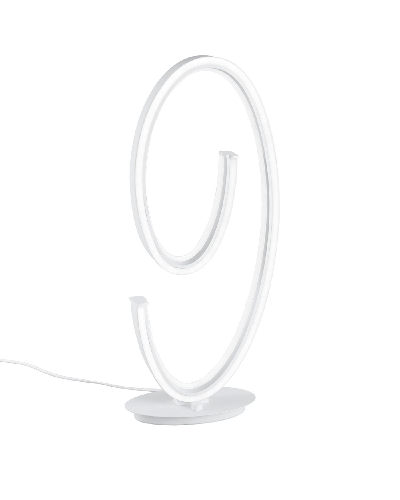 LED-TISCHLEUCHTE CINQUE 26/65/16 cm  - Weiß, Design, Kunststoff/Metall (26/65/16cm) - Cinque