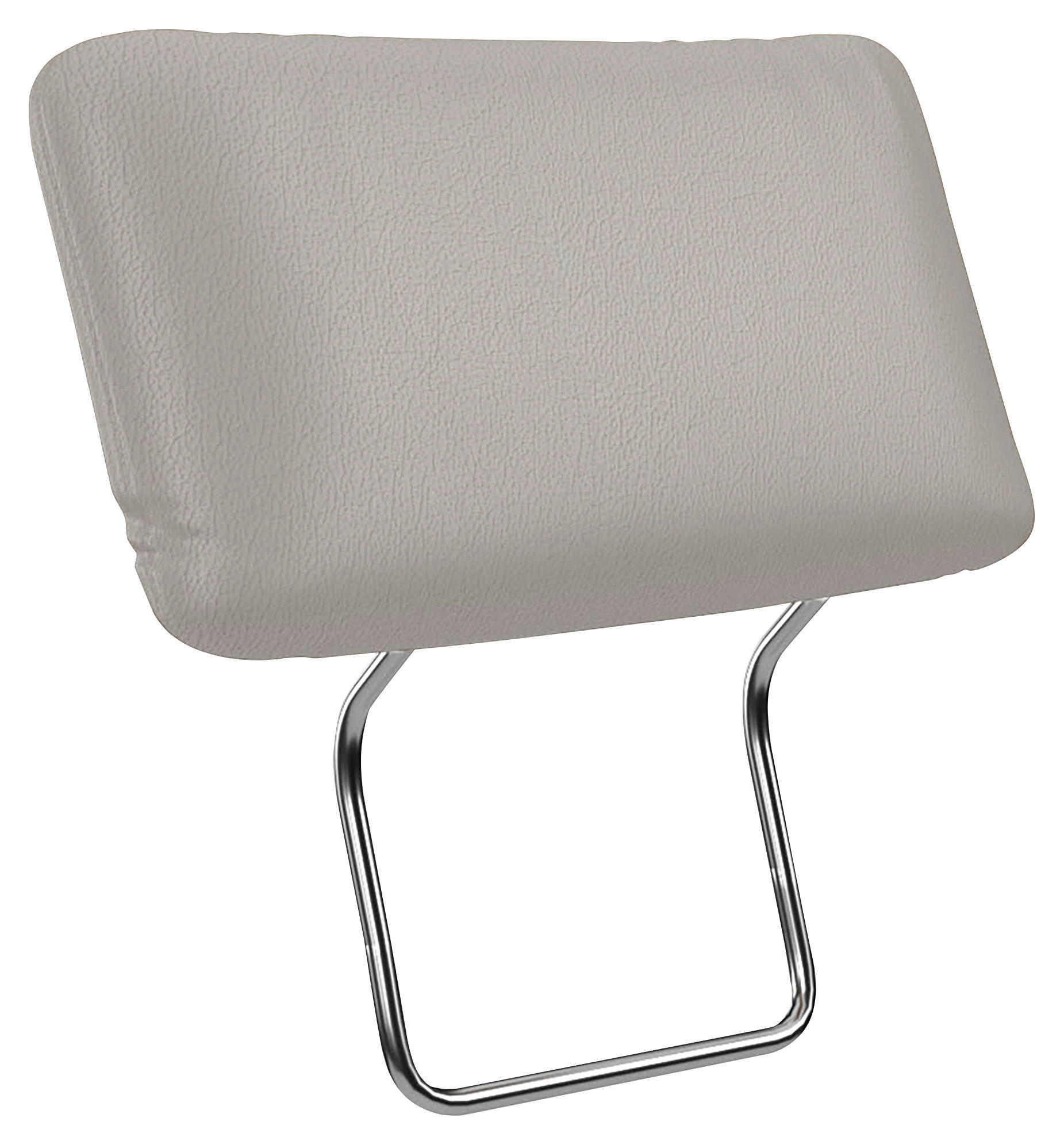 KOPFSTÜTZE in Echtleder  - Hellgrau, MODERN, Leder (50/25/12cm) - Sit & More