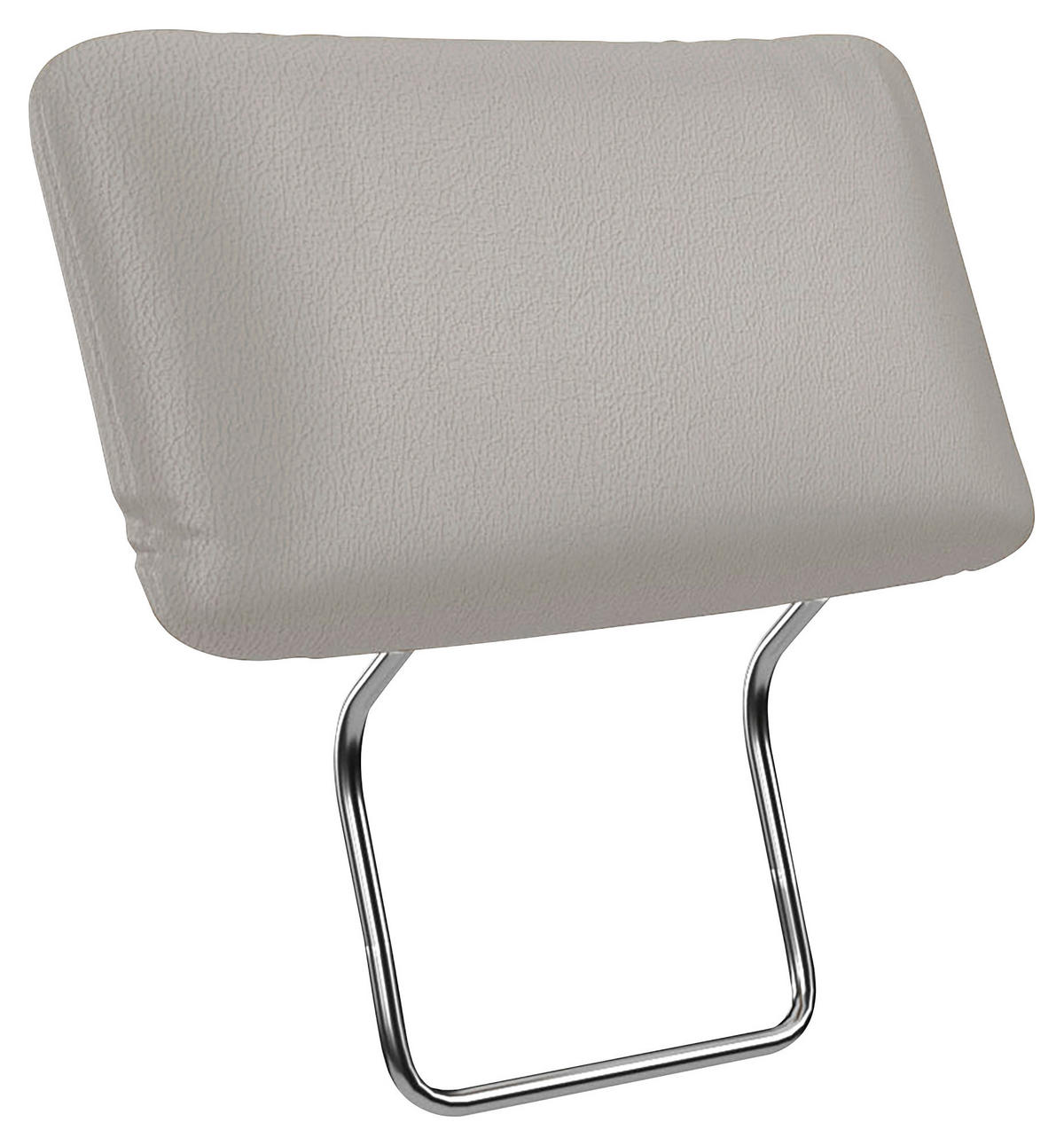 KOPFSTÜTZE in Echtleder  - Hellgrau, MODERN, Leder (50/25/12cm) - Sit & More