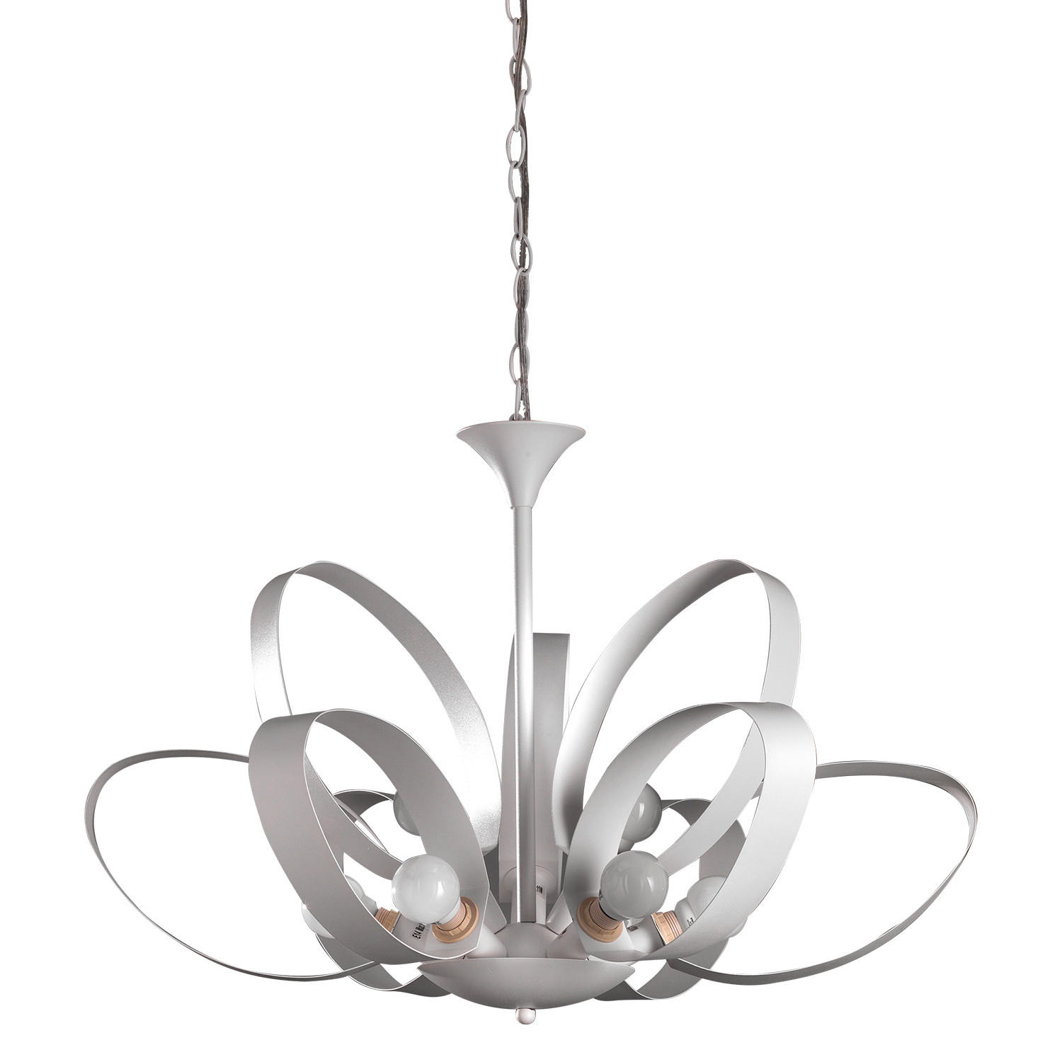 KRONLEUCHTER 75/115 cm   - Weiß, Design, Metall (75/115cm)