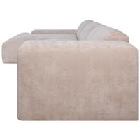 ECKSOFA in Cord Beige  170/343 cm  - Beige/Schwarz, Design, Kunststoff/Textil (170/343cm) - MID.YOU