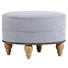 HOCKER in Textil Hellblau - Eichefarben/Hellblau, Design, Holz/Textil (77/43cm) - Carryhome HOCKER in Textil Hellblau - Eichefarben/Hellblau, Design, Holz/Textil (77/43cm) - Carryhome