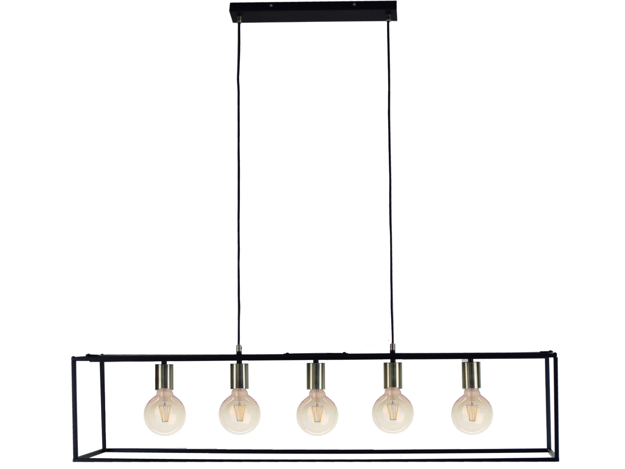 HÄNGELEUCHTE Enthusiasm 110/25/150 cm   - Schwarz, LIFESTYLE, Metall (110/25/150cm) - Marama