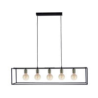 HÄNGELEUCHTE 110/25/150 cm    - Schwarz, Lifestyle, Metall (110/25/150cm) - Marama