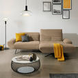 ECKSOFA  in Teddystoff Braun  280/170-195 cm  - Schwarz/Braun, Design, Textil/Metall (280/170-195cm) - Dieter Knoll