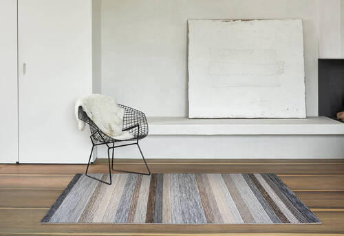 WEBTEPPICH 80/150 cm Argentum Creme, Grau, Dunkelbraun  - Dunkelbraun/Creme, KONVENTIONELL, Kunststoff/Textil (80/150cm)