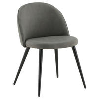 STUHL-SET  in Stahl  - Dunkelgrau/Beige, Design, Kunststoff/Textil (50/76,5/57cm) - Livetastic