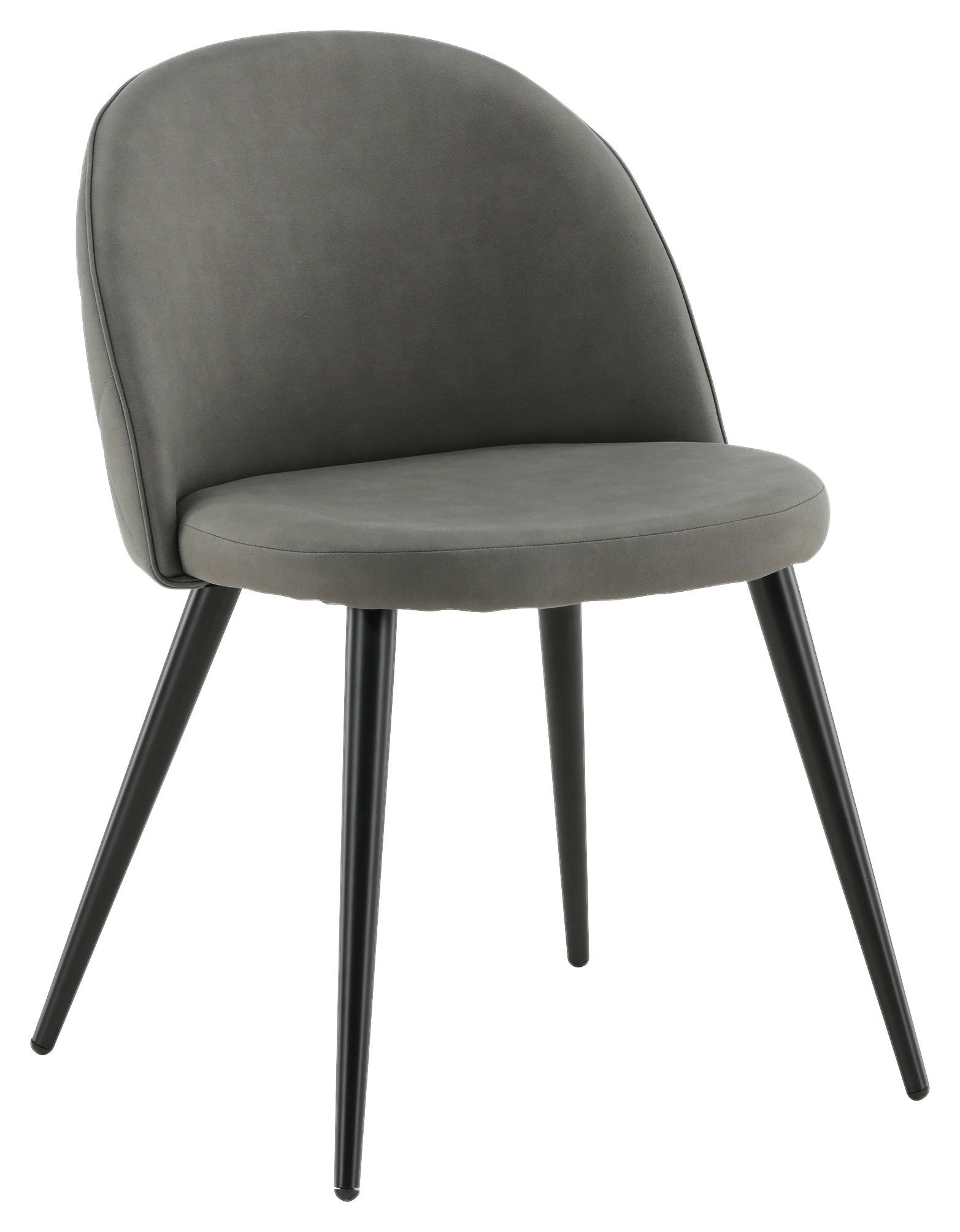 Livetastic Stuhl-Set Dunkelgrau, Schwarz 50x76.5x57 cm