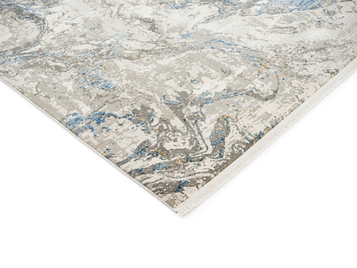 LÄUFER 80/250 cm Bestseller You Blau, Grau, Weiß  - Blau/Weiß, Design, Textil (80/250cm) - Dieter Knoll