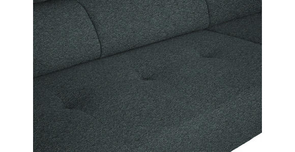 ECKSOFA in Struktur Dunkelgrau 280/205 cm - Dunkelgrau/Schwarz, Design, Textil/Metall (280/205cm) - Xora