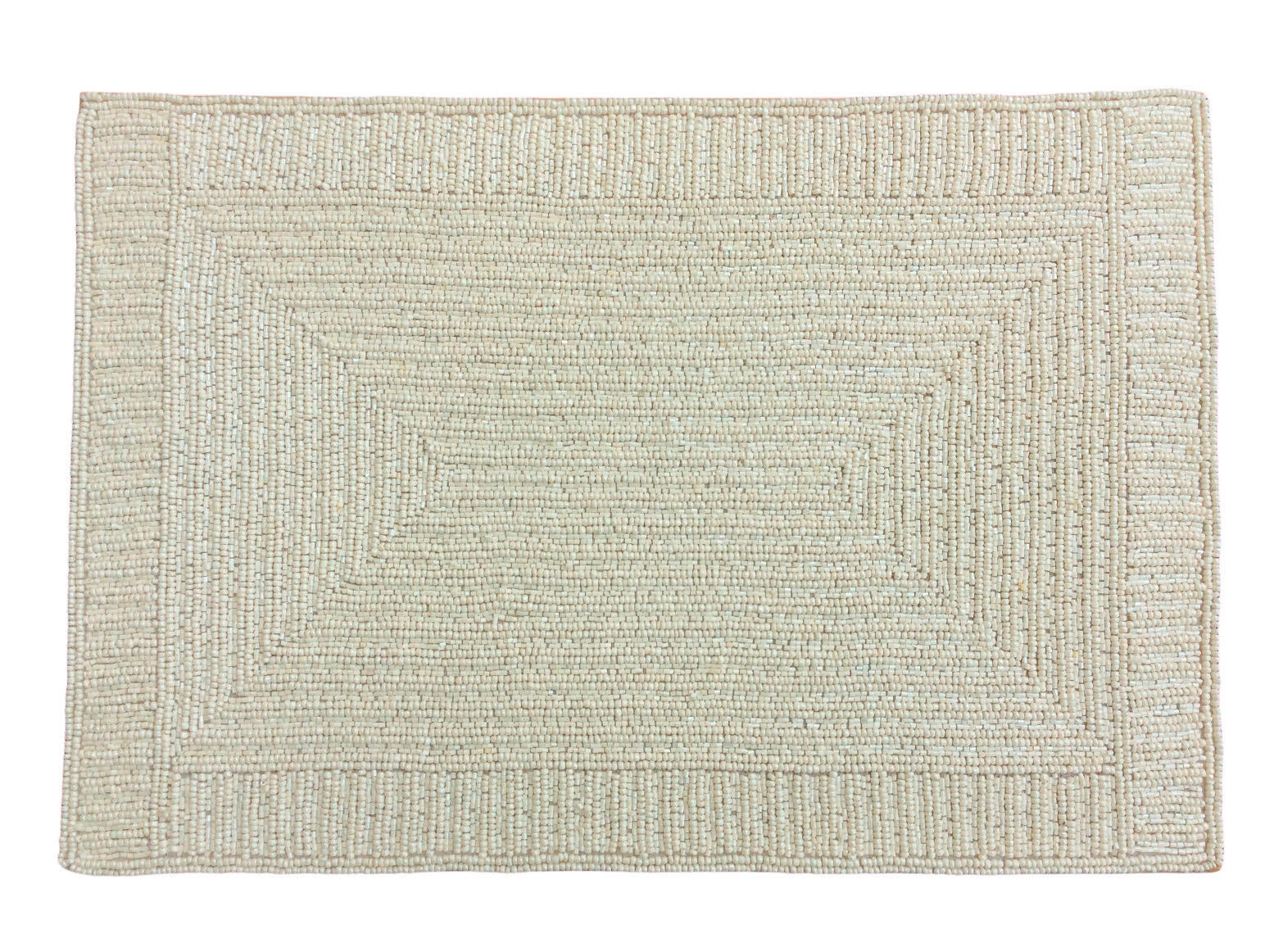 TISCHSET Glas, Textil Satin Creme 30/45 cm  - Creme, Basics, Glas/Textil (30/45cm) - Ambia Home