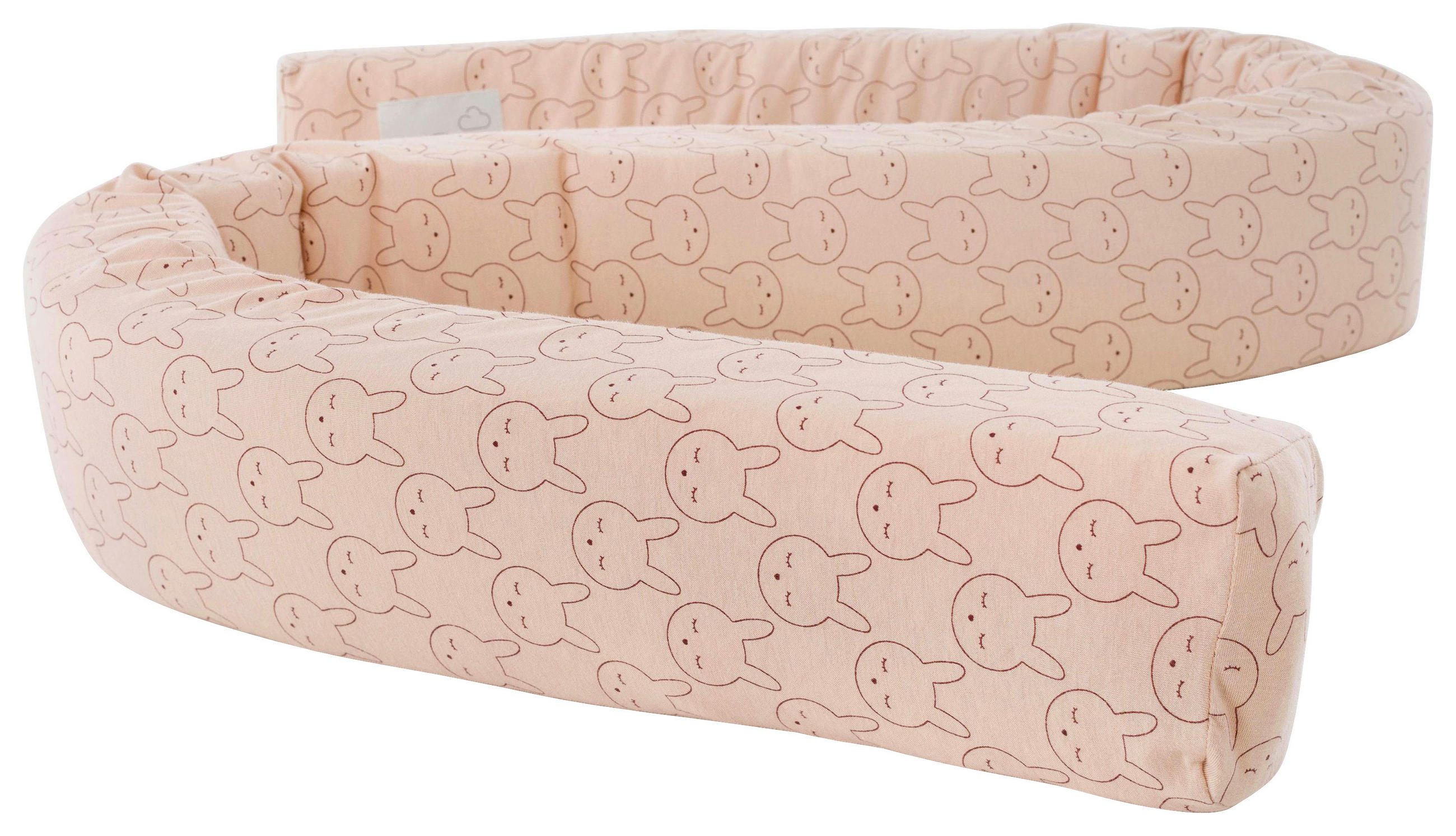 NESTCHENSCHLANGE Kuschelhase  - Beige/Altrosa, Basics, Textil (200cm) - Träumeland