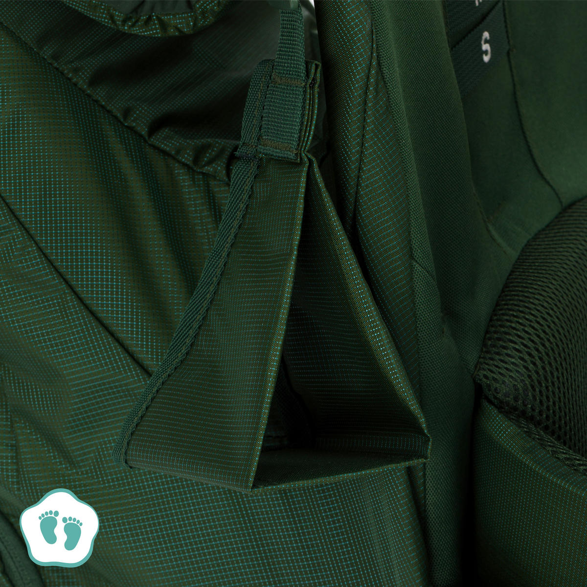 RÜCKENTRAGE Trekking  - Dunkelgrün/Silberfarben, Basics, Textil/Metall (30/90/73cm) - Fillikid