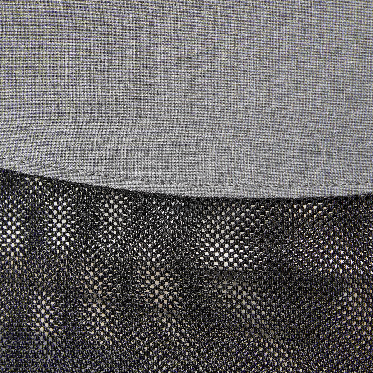 DREHSTUHL Netzbespannung, Mikrofaser Grau, Schwarz  - Chromfarben/Schwarz, Design, Kunststoff/Textil (59,5/109,5-117/60cm) - Livetastic