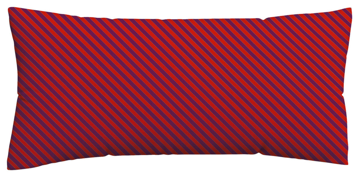 KOPFKISSENBEZUG WOVEN SATIN FADE 40/80 cm  - Lila/Rot, Basics, Textil (40/80cm) - Schlafgut