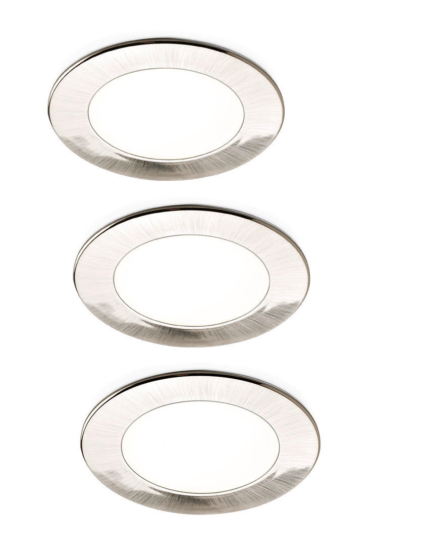 UNTERBAULEUCHTEN-SET - Edelstahlfarben, Basics, Metall (68/68/8cm) - HKT