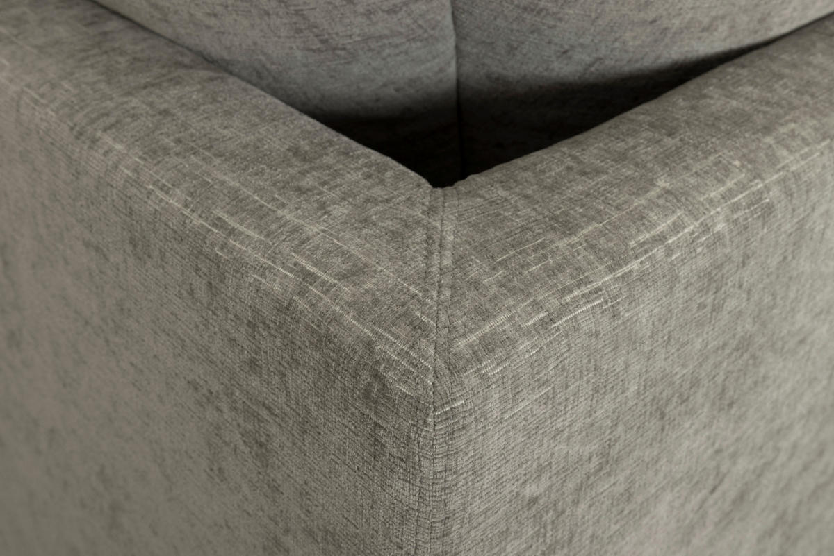 SOFFA i trä, metall, textil silver  - silver/wengefärgad, Design, metall/trä (373/85/259cm) - Welnova