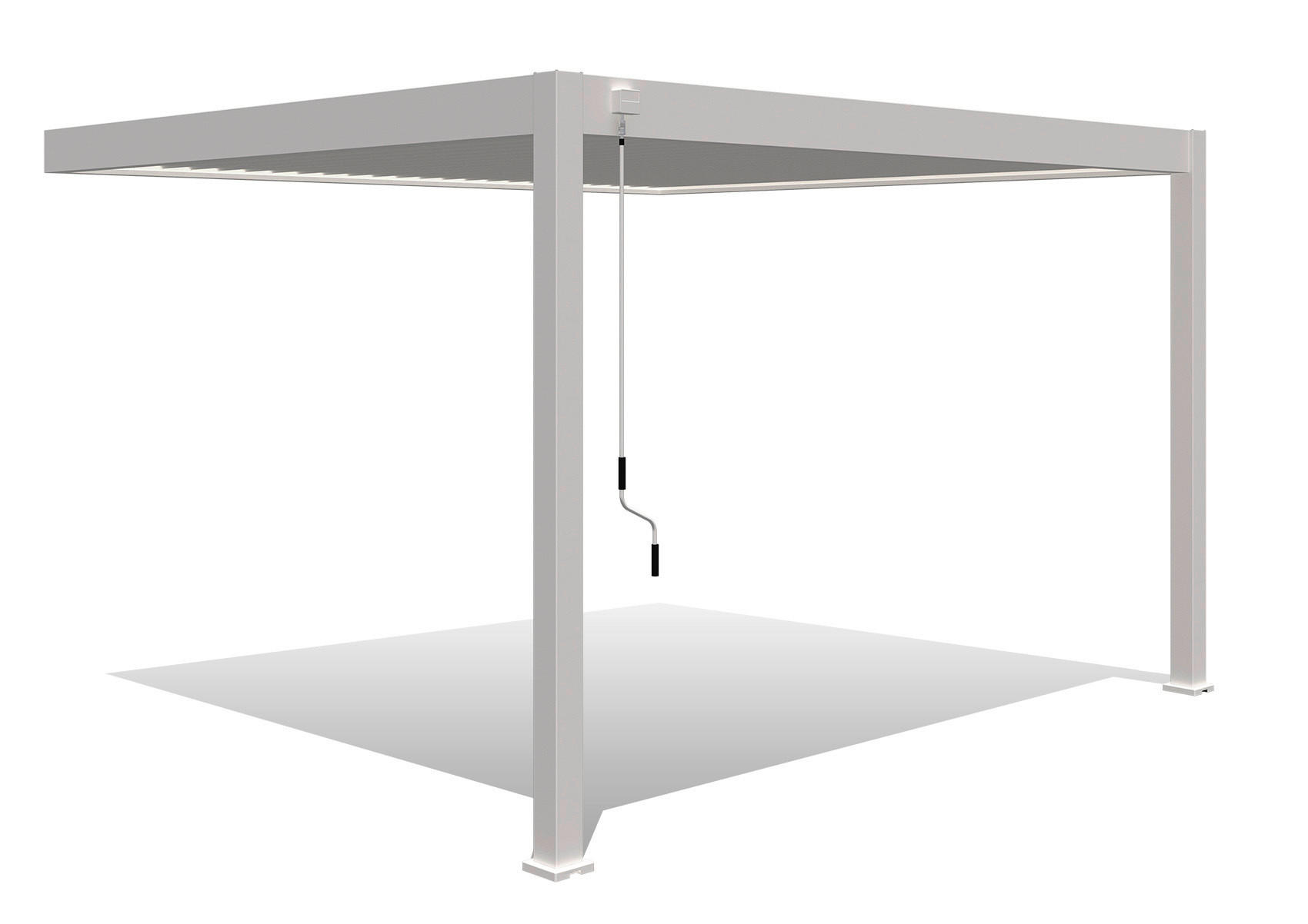 PERGOLA 400/255/360 cm   - Weiß, Basics, Metall (400/255/360cm) - WEIDE