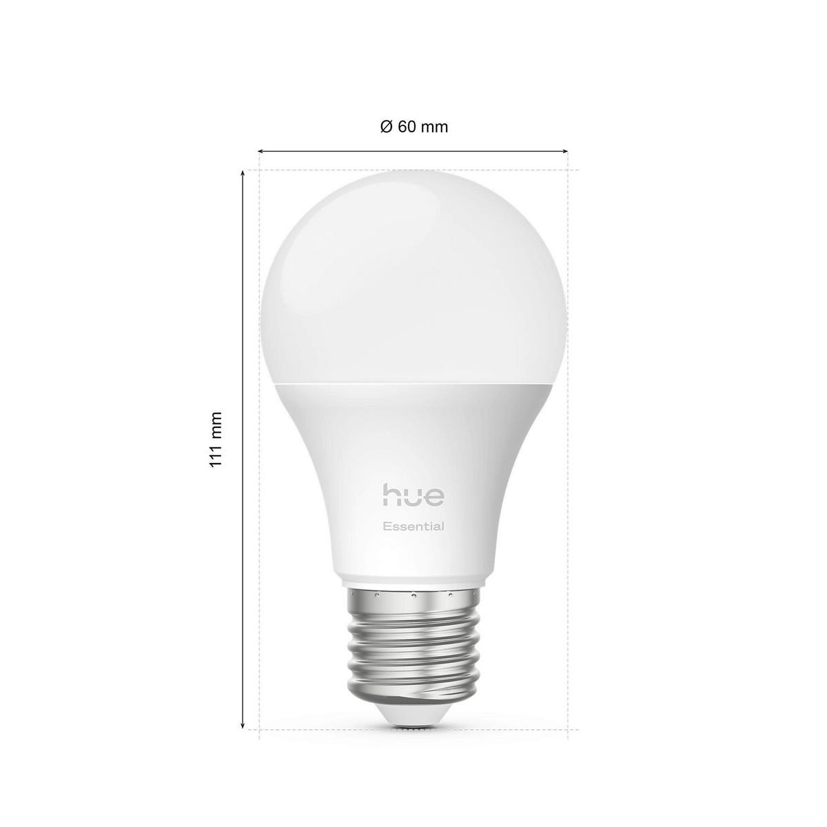 LED-LEUCHTMITTEL   E27 8 W 806 lm  - Weiß, KONVENTIONELL, Kunststoff (6/11,1/6cm) - Philips HUE