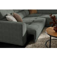 ECKSOFA in Struktur Grau  284/205 cm  - Schwarz/Grau, Design, Kunststoff/Textil (284/205cm) - Xora