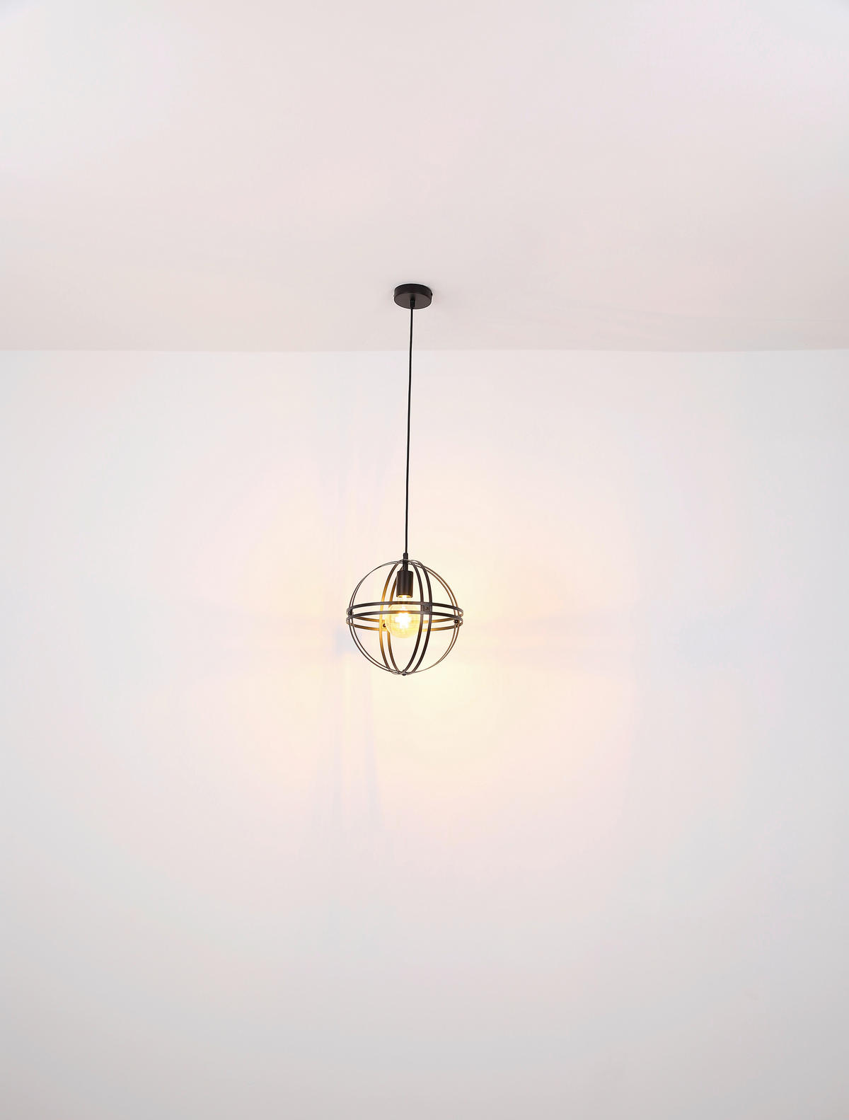 ZÁVĚSNÉ SVÍTIDLO, 40/40/120 cm  - černá, Design, kov (40/40/120cm) - Globo