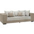 BIGSOFA Webstoff Grau - Schwarz/Grau, Design, Holz/Textil (260/82/112cm) - Carryhome