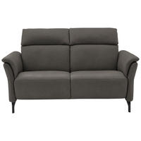 2-SITZER-SOFA in Mikrofaser Schieferfarben  - Schieferfarben/Schwarz, KONVENTIONELL, Textil/Metall (178/103/95cm) - Dieter Knoll