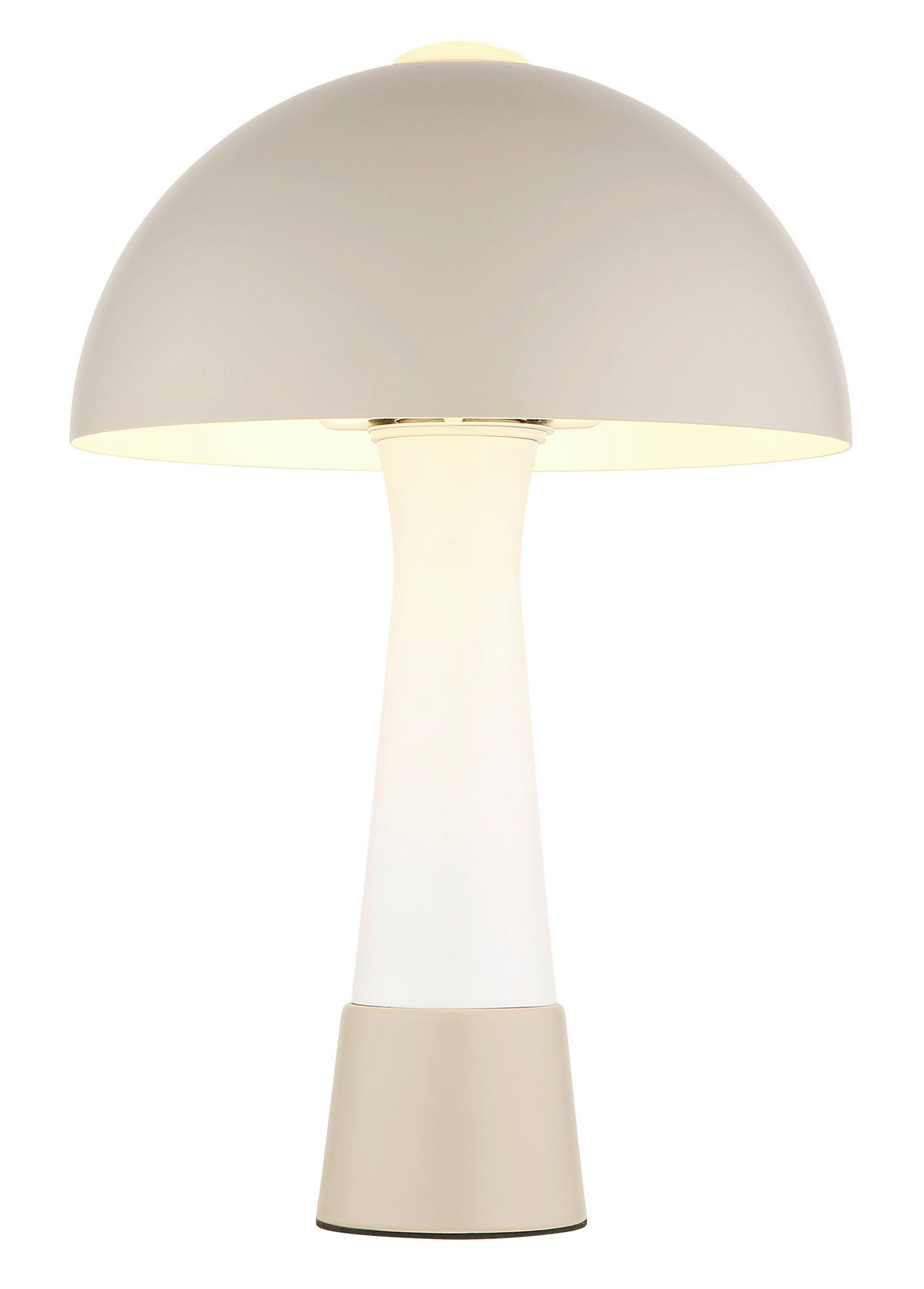 TISCHLEUCHTE Merlin 25/36,5 cm   - Sandfarben/Schwarz, Design, Kunststoff/Metall (25/36,5cm) - Globo