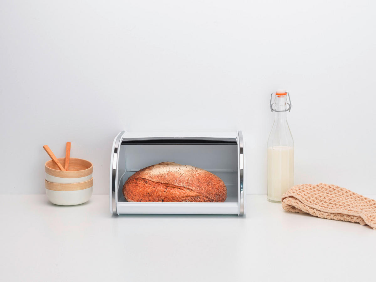 CHLEBNÍK - bílá/barvy stříbra, Basics, kov (31.6/17.3/26.5cm) - Brabantia