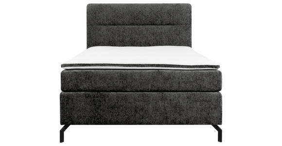 BOXSPRINGBETT 140/200 cm  in Anthrazit  - Anthrazit/Schwarz, Design, Textil/Metall (140/200cm) - Esposa