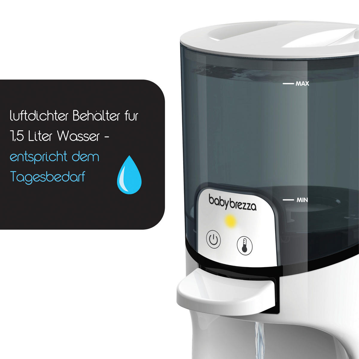 BABYNAHRUNGSZUBEREITER Insatnt Warmer  - Weiß, Basics, Kunststoff (19/36,7/15,7cm) - Baby Brezza