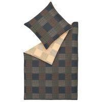 WENDEBETTWÄSCHE E-Amelie Satin 155/220 cm  - Blau/Creme, Basics, Textil (155/220cm) - Esprit