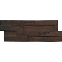 WANDVERKLEIDUNG 9 Stück  - Dunkelbraun, Basics, Holz (56/20/2cm)