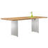 ESSTISCH Wildeiche massiv rechteckig Eichefarben - Eichefarben, Design, Holz/Metall (220/100/77cm) - Escando Modern Wo