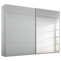 SCHWEBETÜRENSCHRANK in Grau  - Grau, Design, Glas/Holzwerkstoff (271/236/68cm) - Xora
