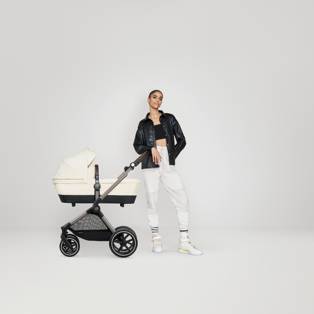 KOMBIKINDERWAGEN Eos Lux  - Beige/Silberfarben, Basics, Textil/Metall (85/61/116cm) - Cybex