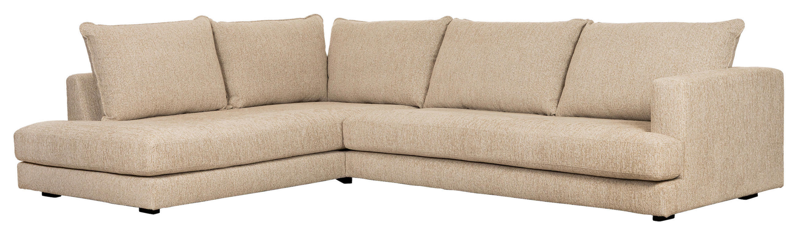 SOFFA i beige  - beige/svart, Basics, metall/trä (315/82/230cm) - Novel
