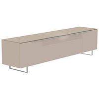 LOWBOARD  in 210/51/45 cm  - Sandfarben/Alufarben, Design, Glas/Holzwerkstoff (210/51/45cm) - Moderano
