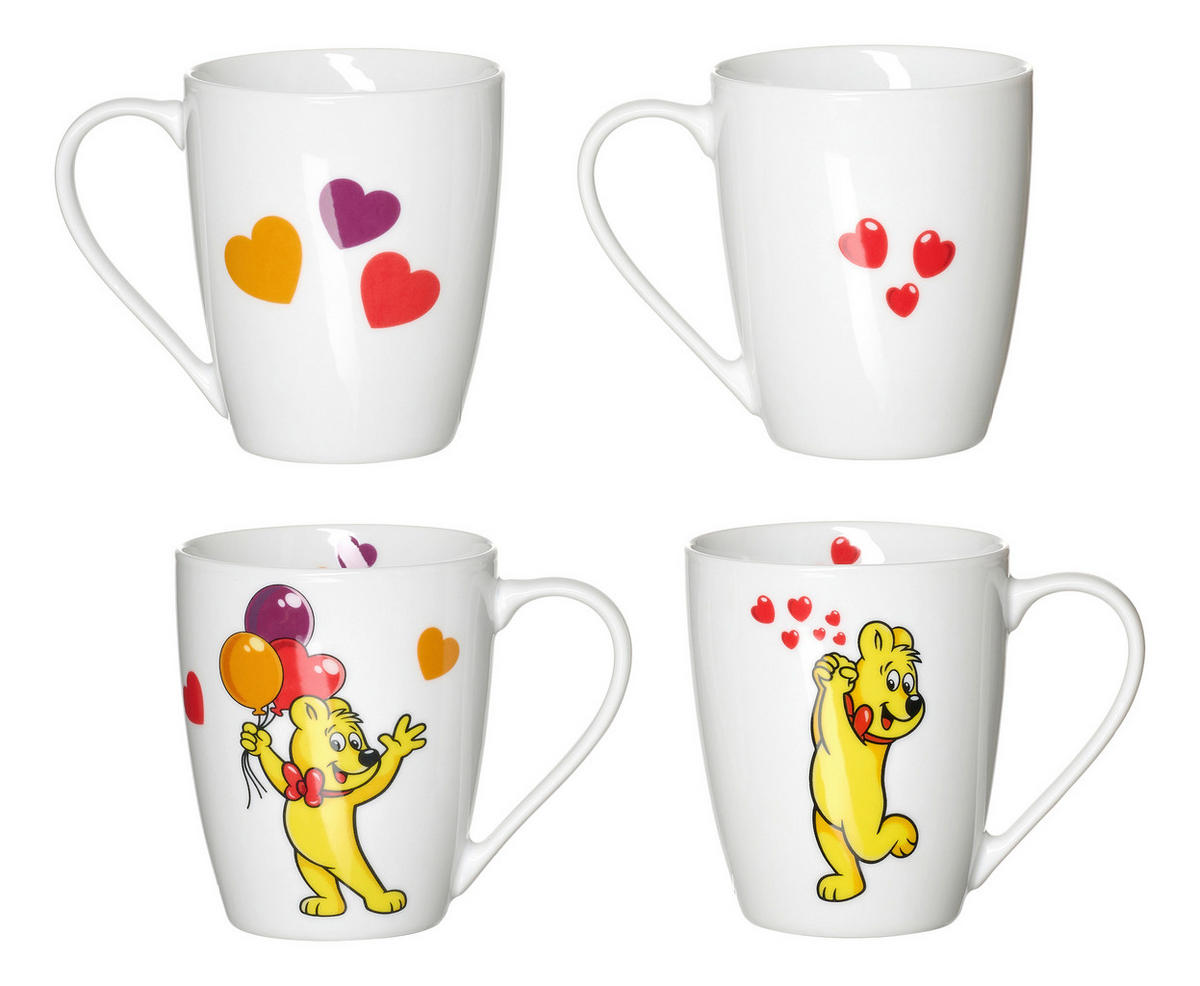 KAFFEEBECHER Haribo  360 ml   - Gelb/Rot, KONVENTIONELL, Keramik (13/10/9cm) - Ritzenhoff Breker
