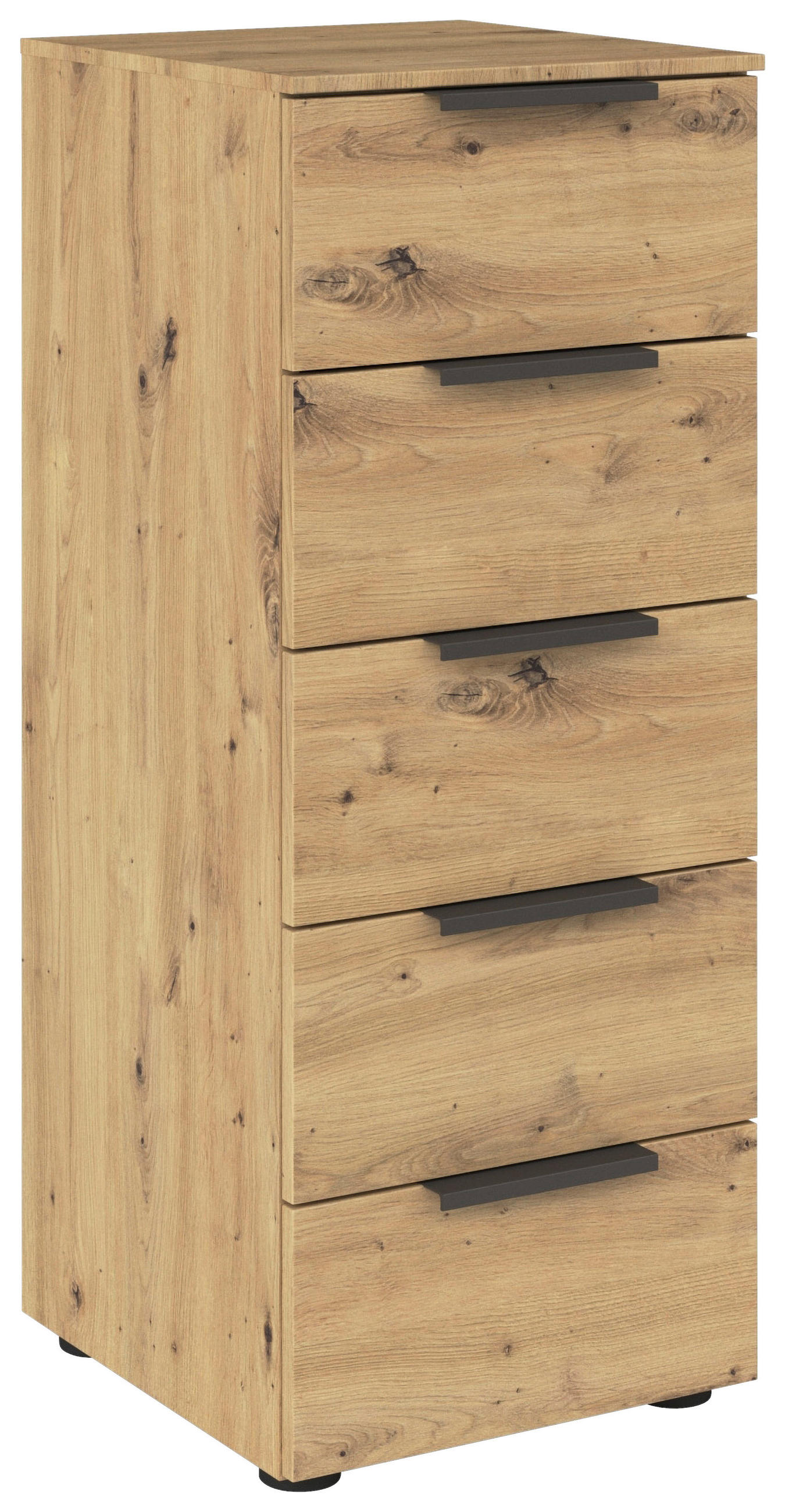 Rauch Möbel Kommode Graphit, Eiche Artisan 40x100x42 cm