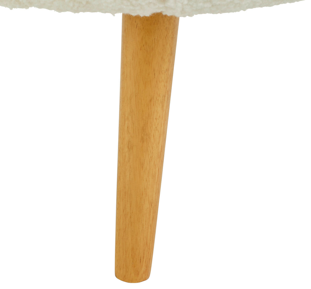 SESSEL Bouclé, Teddystoff Naturfarben, Weiß    - Weiß/Naturfarben, MODERN, Holz/Textil (74/71/72cm) - Livetastic