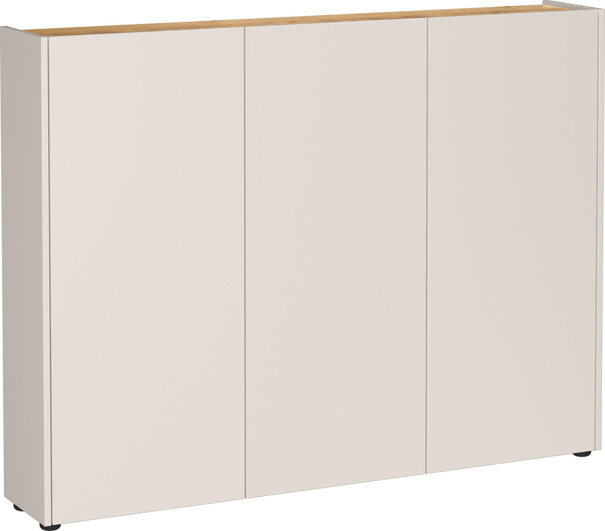 SCHUHSCHRANK Eichefarben, Kaschmir  - Kaschmir/Eichefarben, Design, Holzwerkstoff/Kunststoff (138/105/25cm)