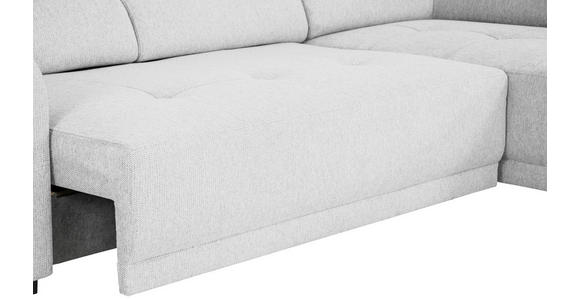 ECKSOFA Hellgrau Struktur - Hellgrau/Schwarz, Design, Kunststoff/Textil (205/284cm) - Xora