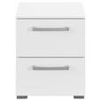 NACHTSCHRANK 40/49/42 cm  - Edelstahlfarben/Alufarben, Basics, Holzwerkstoff/Kunststoff (40/49/42cm) - Xora