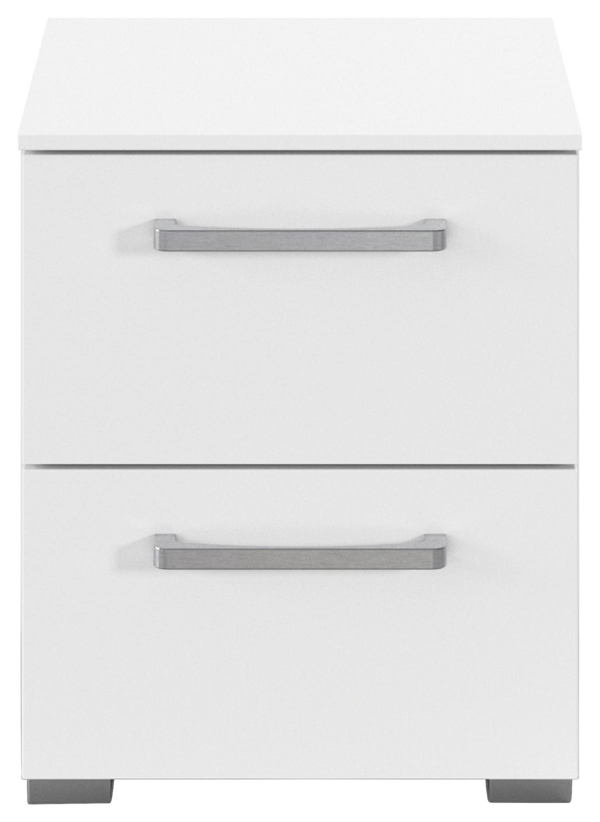NACHTSCHRANK 40/49/42 cm  - Edelstahlfarben/Alufarben, Basics, Holzwerkstoff/Kunststoff (40/49/42cm) - Xora