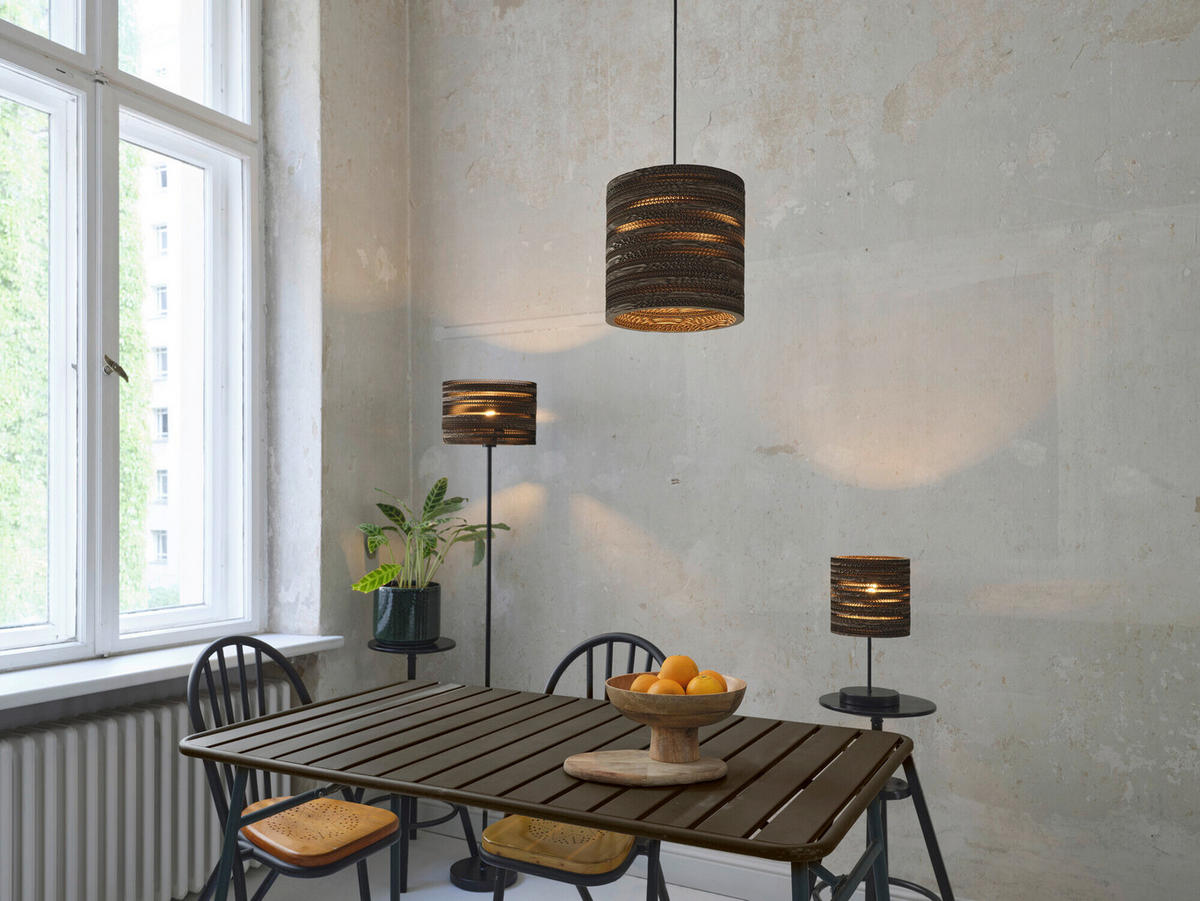 HÄNGELEUCHTE 25/130 cm  - Braun, Natur, Karton/Metall (25/130cm) - Osram