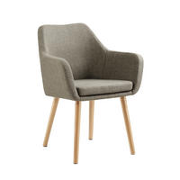 ARMLEHNSTUHL  in Struktur  - Braun/Naturfarben, MODERN, Holz/Textil (62/84/60cm) - Livetastic