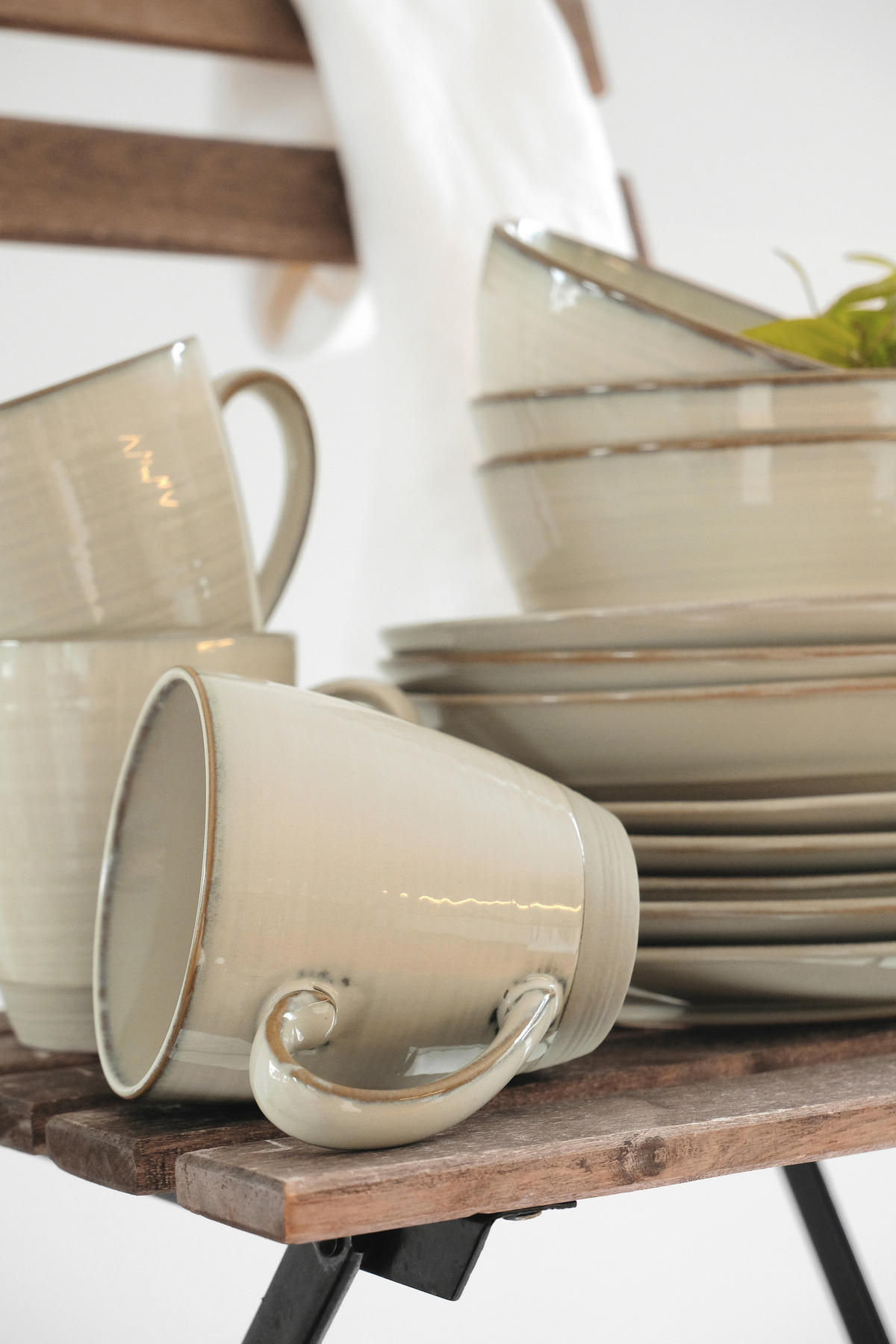 FRUKOSTSET Nottingham  - beige, Basics, keramik - Mäser