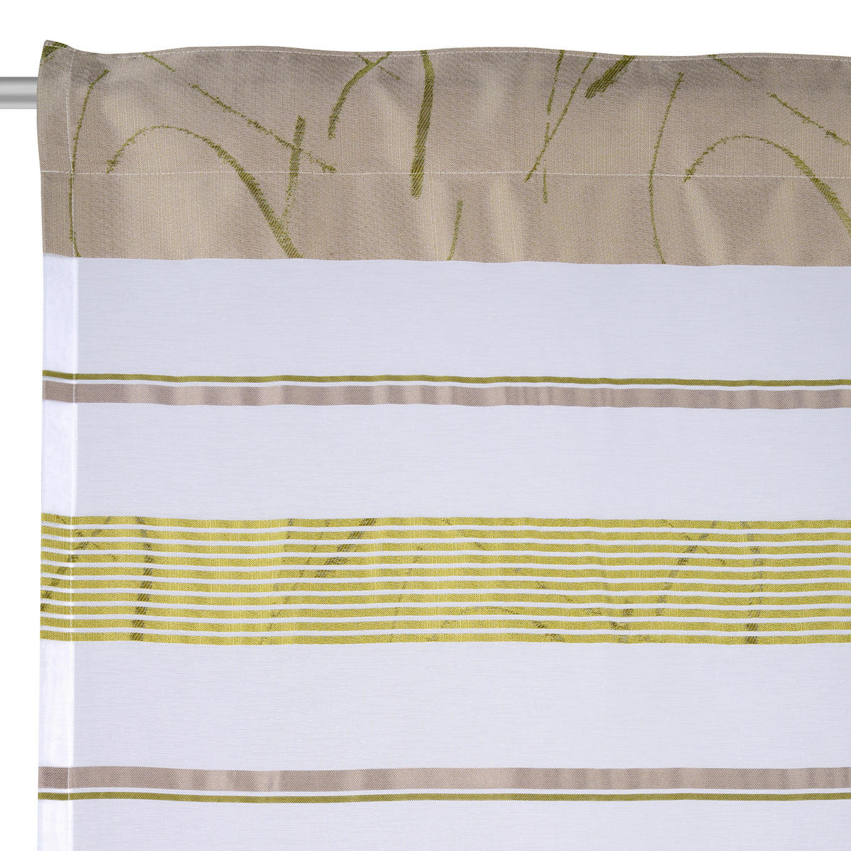 HOTOVÝ ZÁVĚS, poloprůhledné, 140/245 cm - zelená, Konvenční, textil (140/245cm) - Esposa